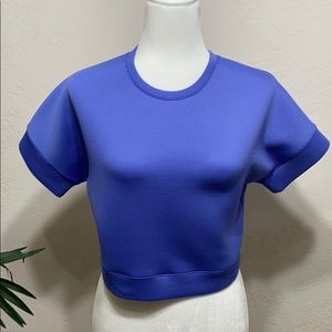 Zella purple crop top short sleeve.